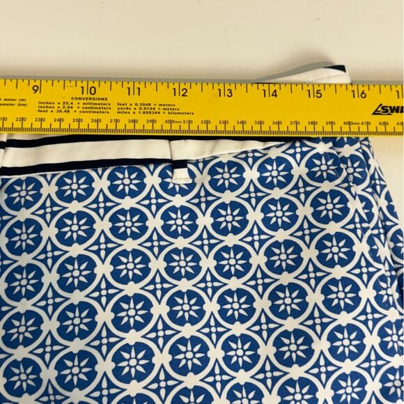 Boden Blue Printed 3 inch Chino Shorts 12R - Picture 4 of 7